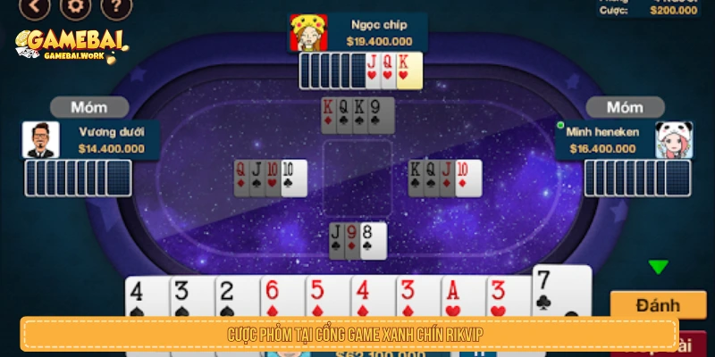 Bàn phỏm trong game bài RIKVIP