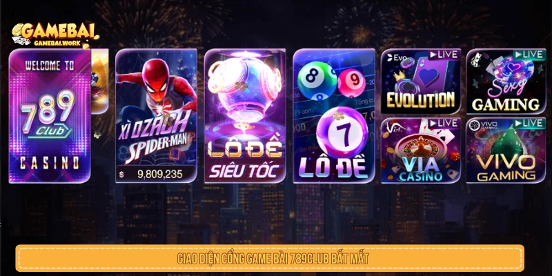 Game Bài 789Club Là Gì? Kho Trò Chơi Và Lưu Ý Cần Biết Giao diện game bài 789Club trên thiết bị người dùng