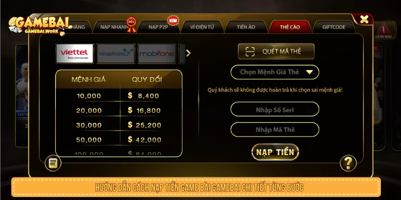 Nạp Tiền Game Bài: Cách Giao Dịch An Toàn Và Xử Lý Lỗi Quy trình nạp tiền game bài từng bước