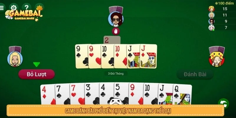 Game Danh Bai Phổ Biến Tại Việt Nam Và Cách Nhận Biết Game đánh bài phổ biến tại Việt Nam đa dạng thể loại