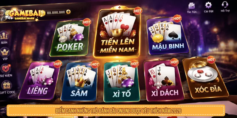 Những Trò Đánh Bài Online Được Yêu Thích Tại Việt Nam Mỗi trò đánh bài online có cách tính điểm và luật chơi riêng